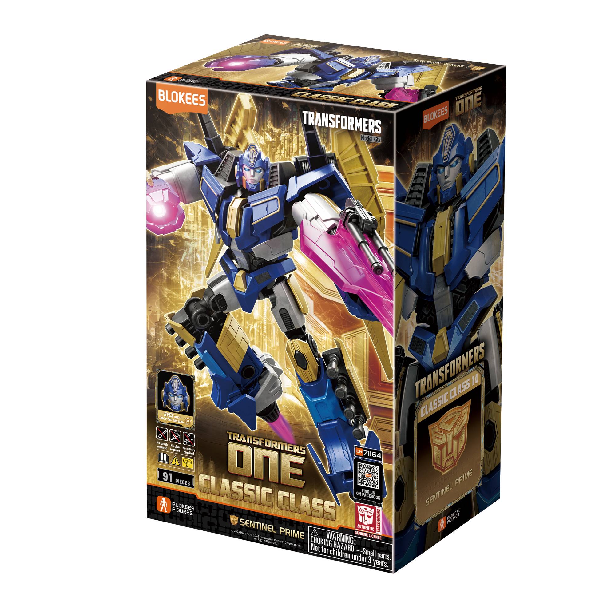 Blokees Transformers One Classic Class Sentinel Prime Model Kit