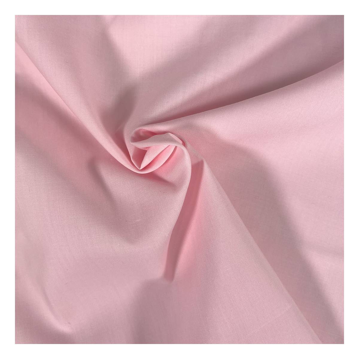 Pale Pink Polycotton Fabric by the Metre