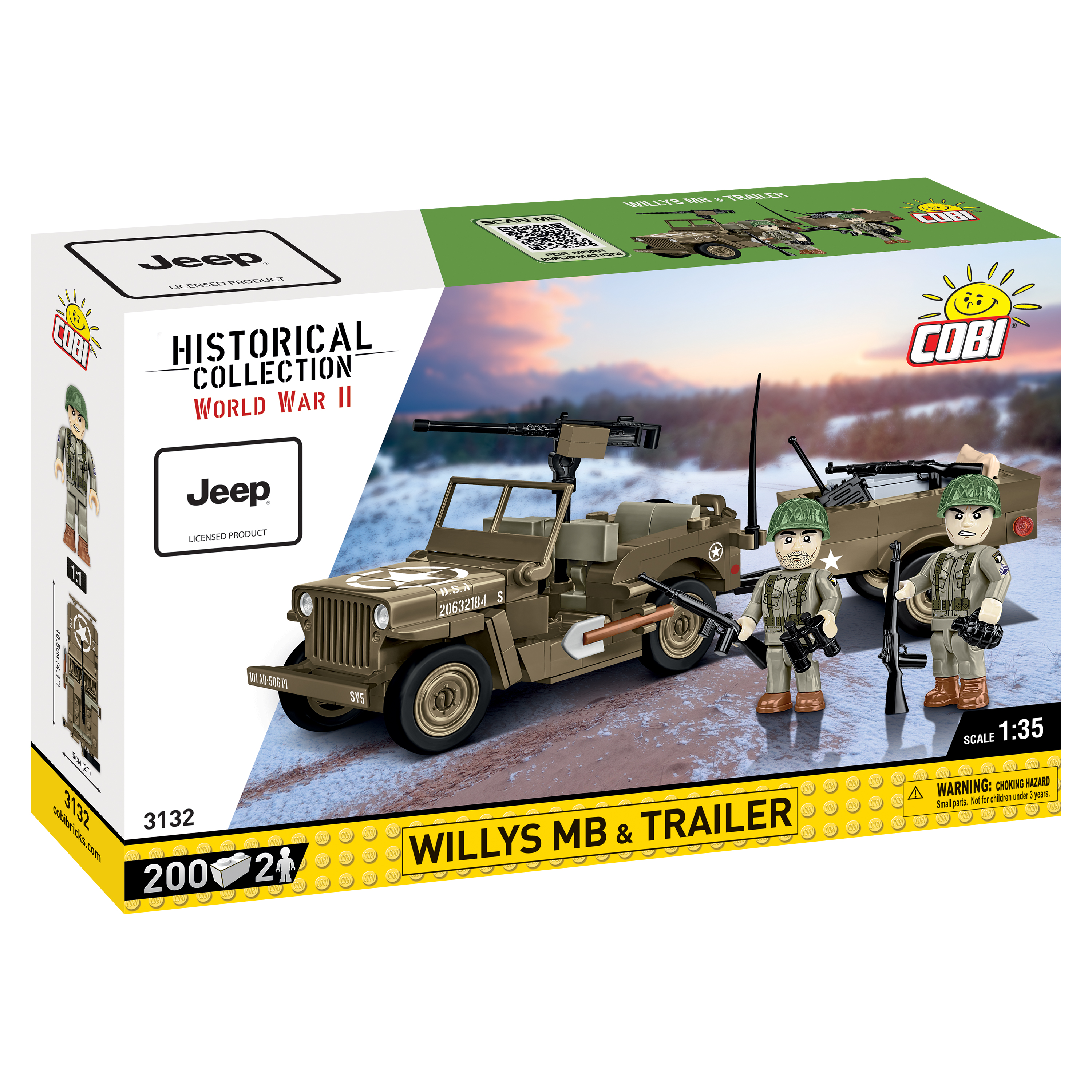 COBI Willys MB and Trailer Set 1:35
