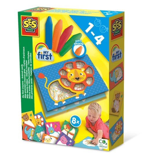 SES Creative My First Crayons Animal Cards