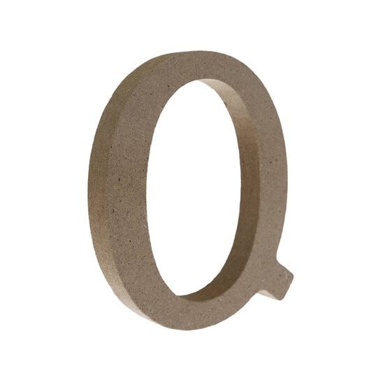 MDF Wooden Letter Q 8cm