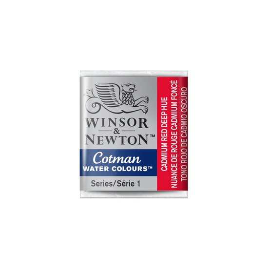 Winsor & Newton Cadmium Red Deep Hue Cotman Watercolour Half Pan