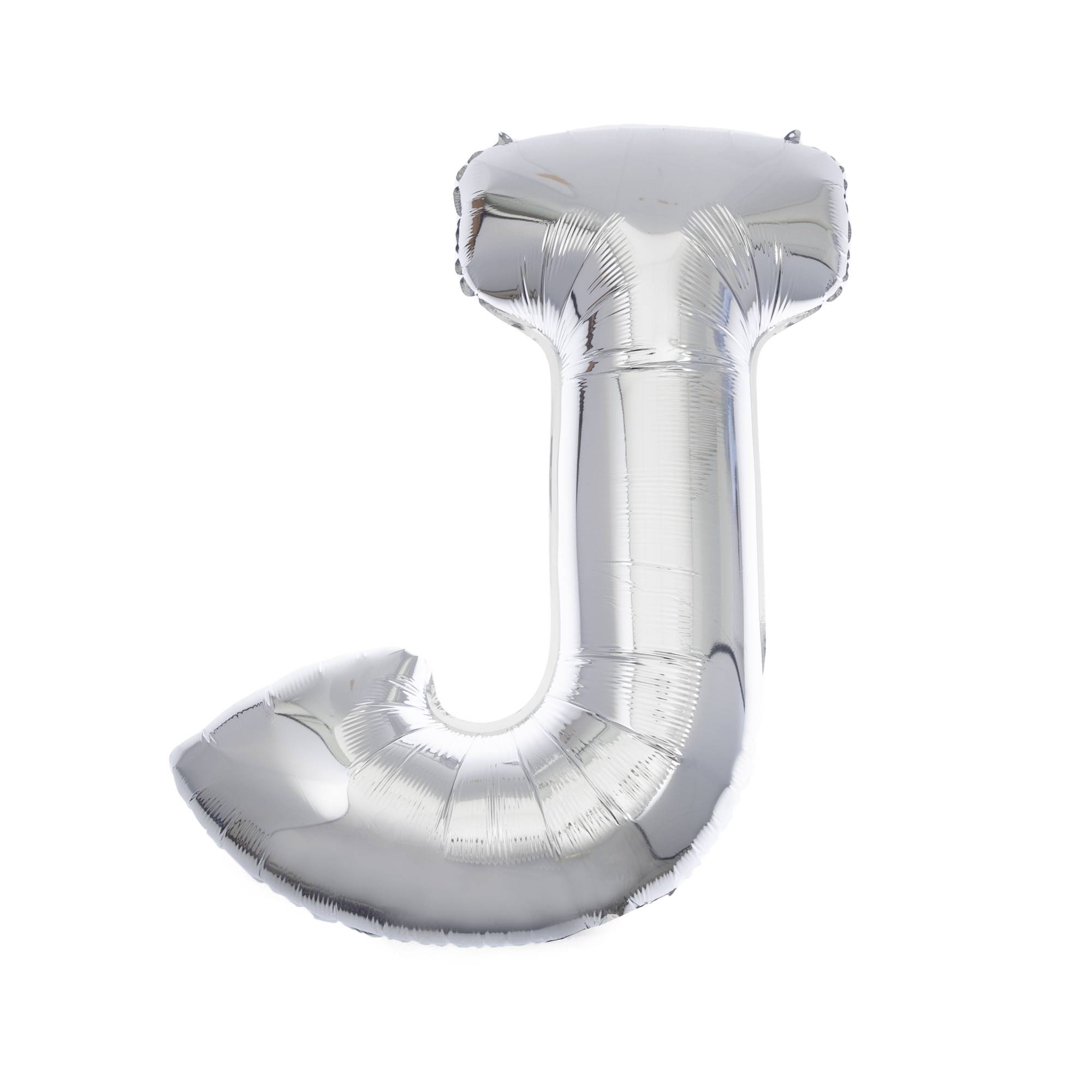 Extra Large Silver Foil Letter J Balloon