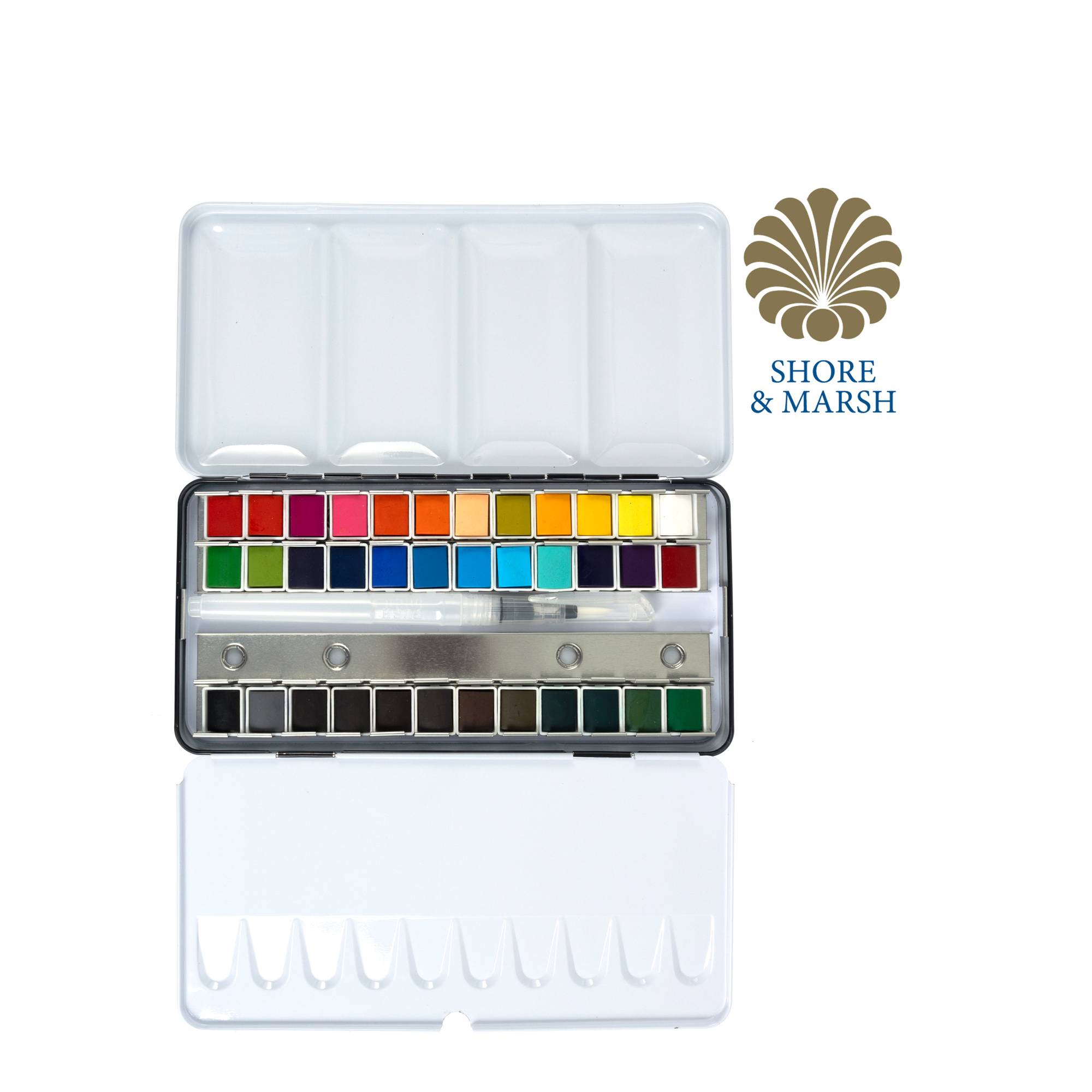 Shore & Marsh Half Pans Watercolour Set 36 Pack