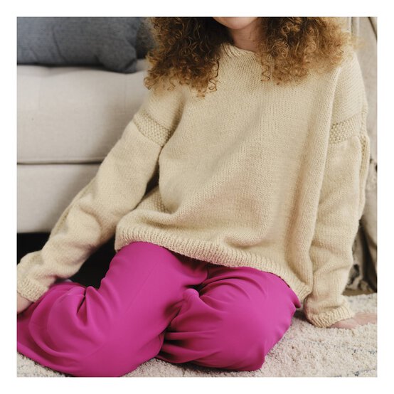 Knitcraft Moss Stitch Stripe Hoodie Digital Pattern 0254