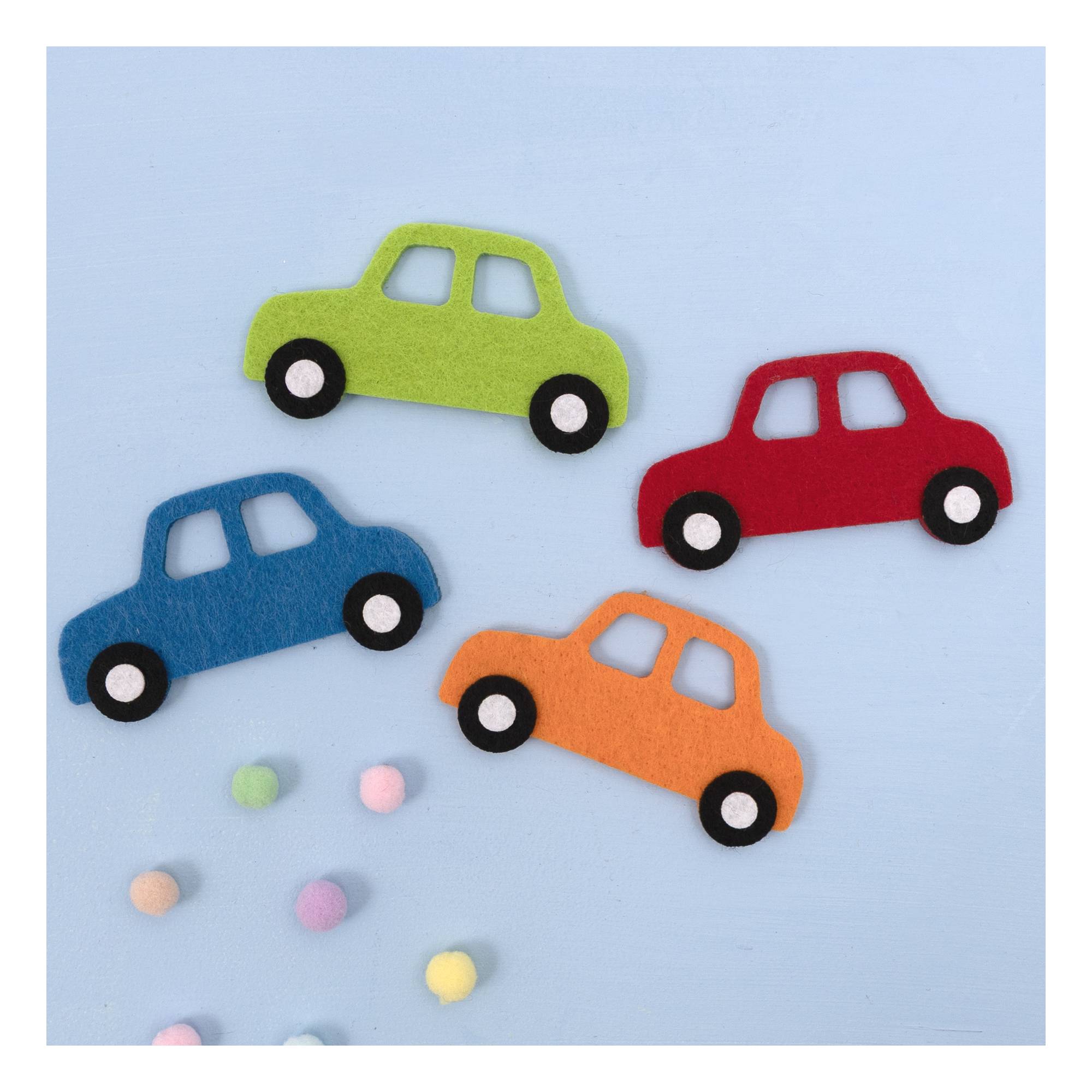 Felt Cars 4 Pack