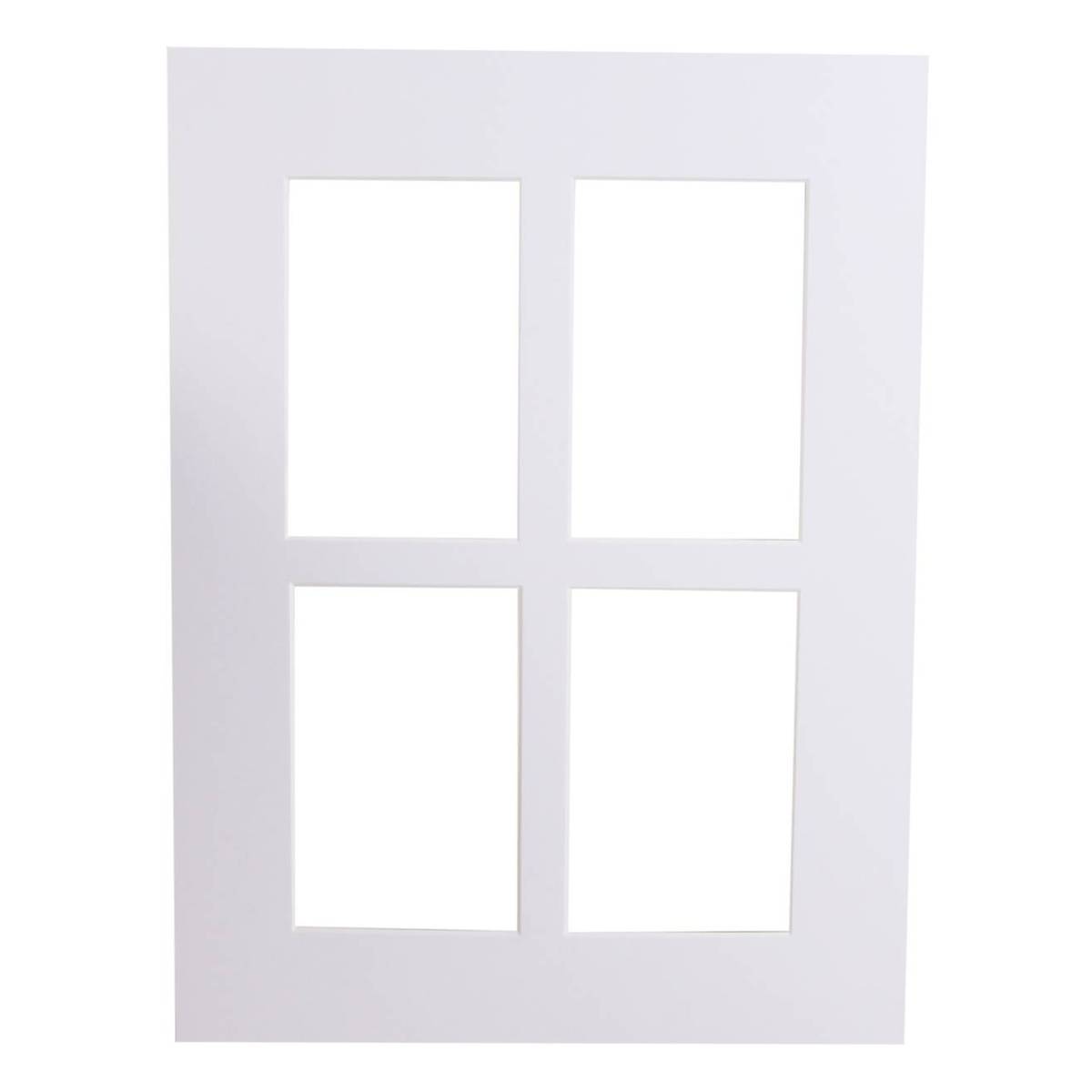 Iced White Multi Aperture Mount 12 x 16 Inches