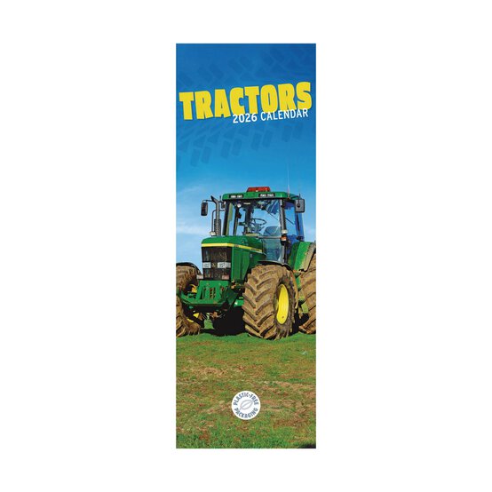 Tractors Slim Calendar 2026