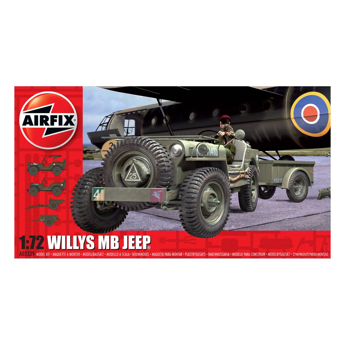 Airfix Willys MB Jeep Model Kit 1:76