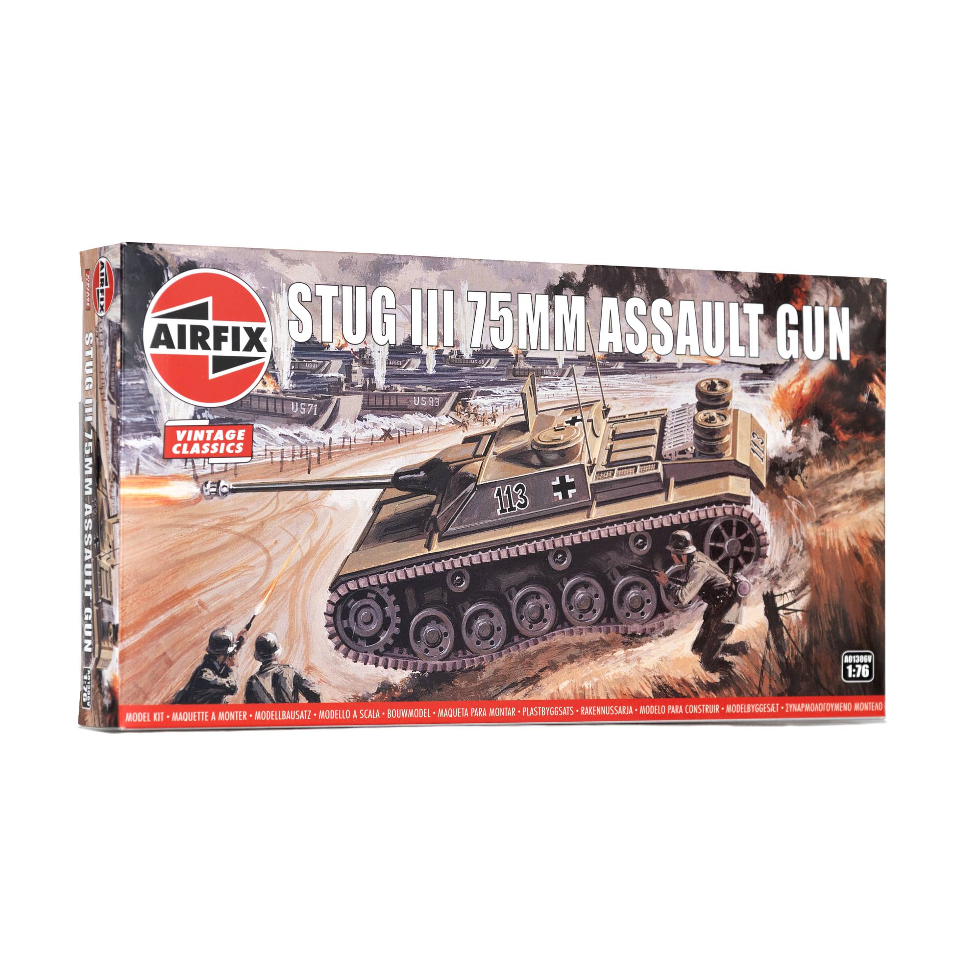 Airfix Stug III 75mm Assault Gun Model Kit 1:76