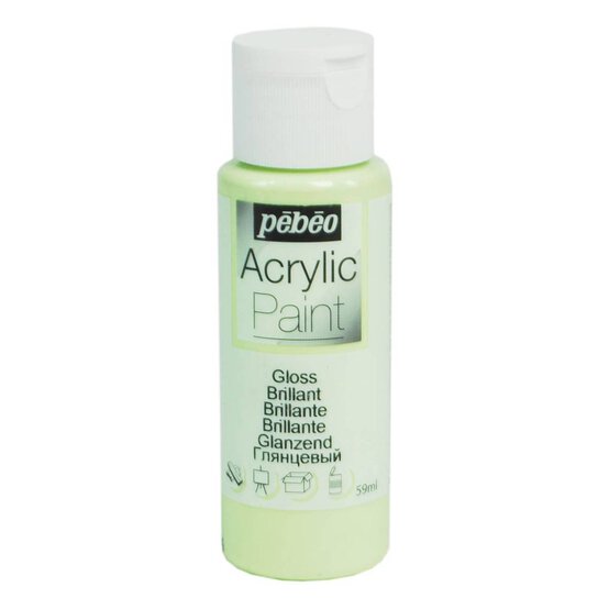 Pebeo Pistachio Gloss Acrylic Craft Paint 59ml