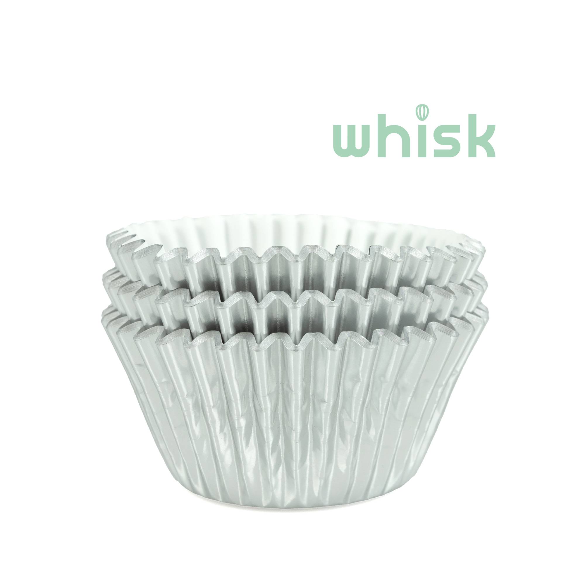 Whisk Silver Foil Cupcake Cases 50 Pack