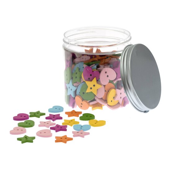 Wooden Button Bead Tub