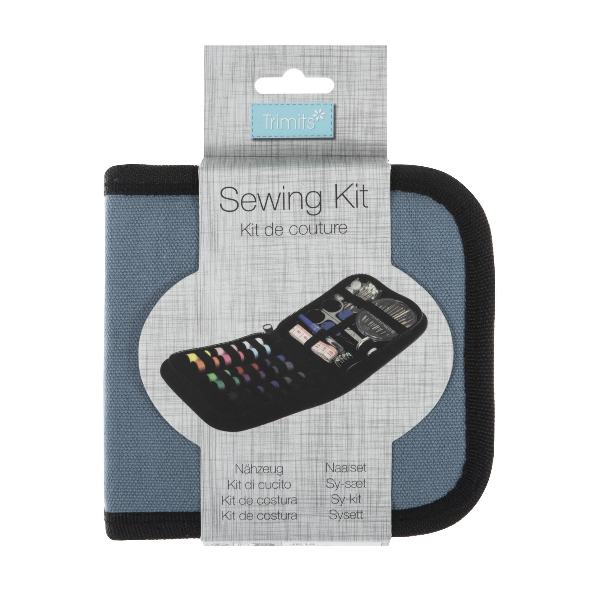 Trimits Blue Zip Case Sewing Kit