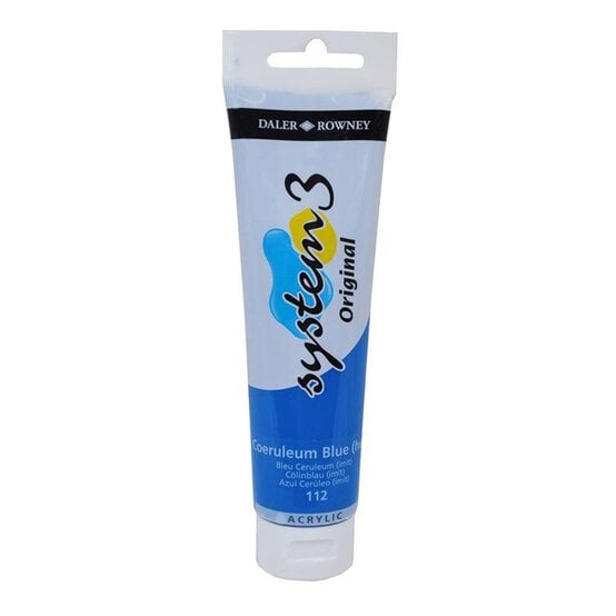 Daler-Rowney System3 Coeruleum Blue Hue Acrylic Paint 150ml