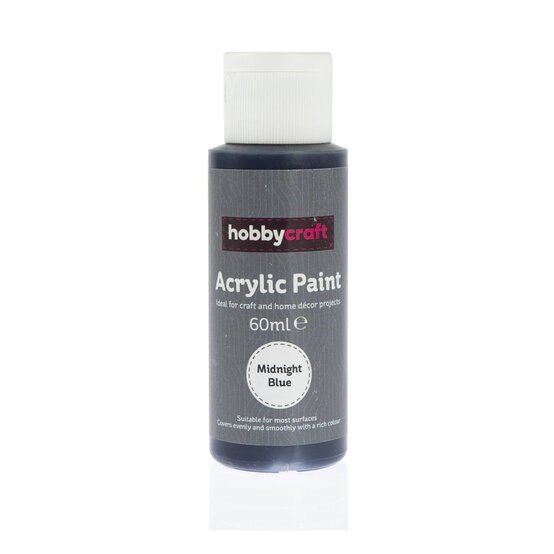 Midnight Blue Acrylic Craft Paint 60ml
