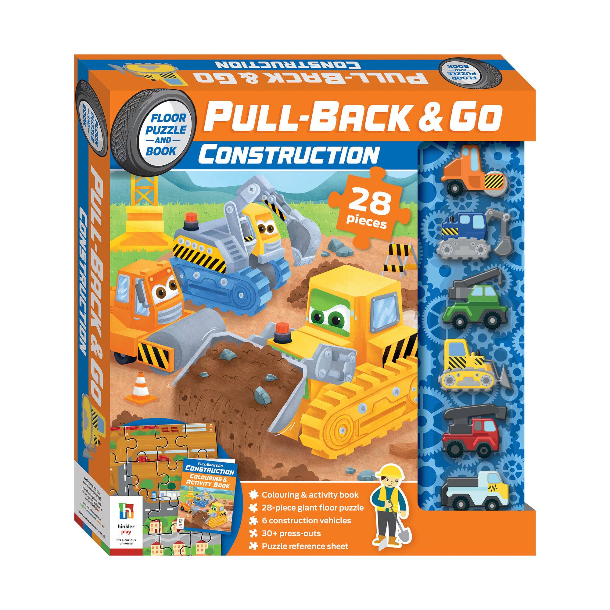 Pull-Back and Go Construction Vehicles Activity Set