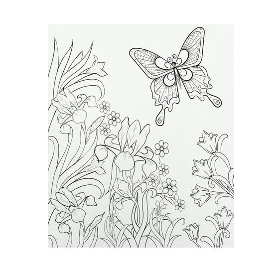 Butterfly Colour-in Canvas