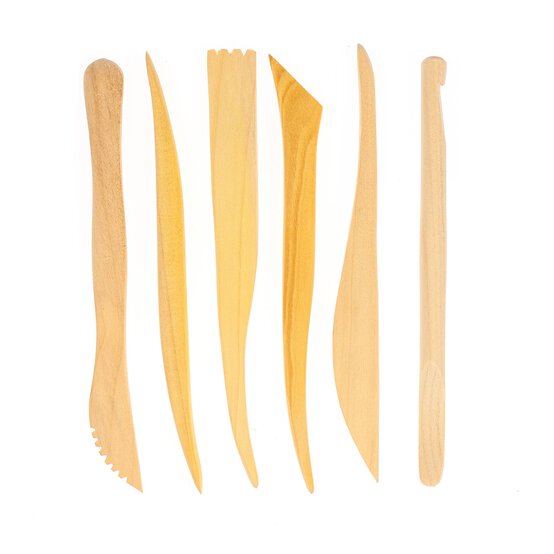 Wooden Modelling Tool Set 6 Pack