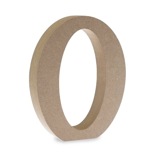 MDF Wooden Number 0 13cm