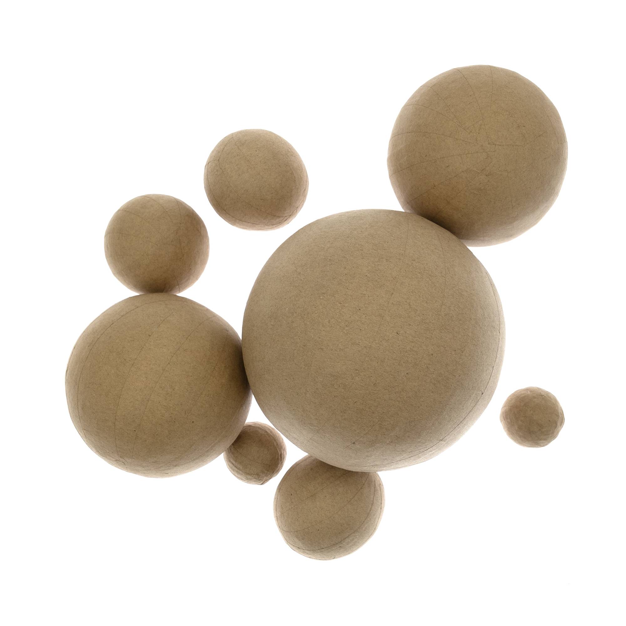Assorted Mache Balls 8 Pack