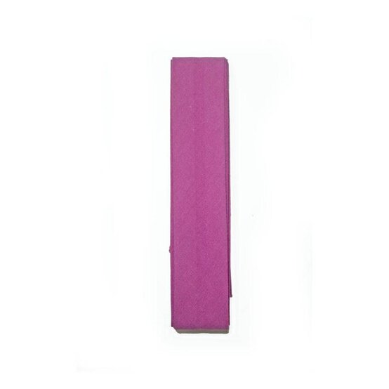 Pink Poly Cotton Bias Binding 25mm x 2.5m