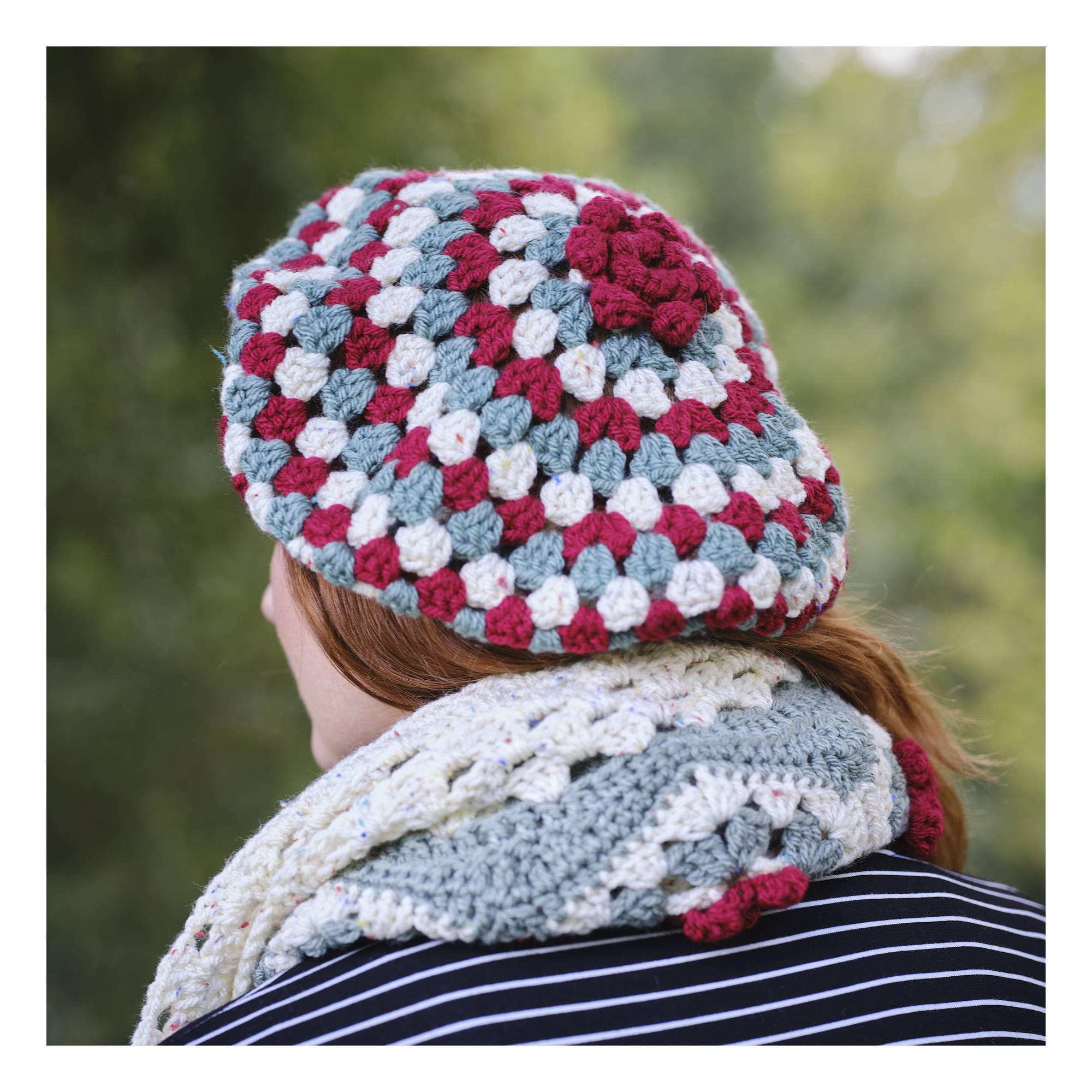 Knitcraft Flower Beret and Scarf Digital Pattern 0357