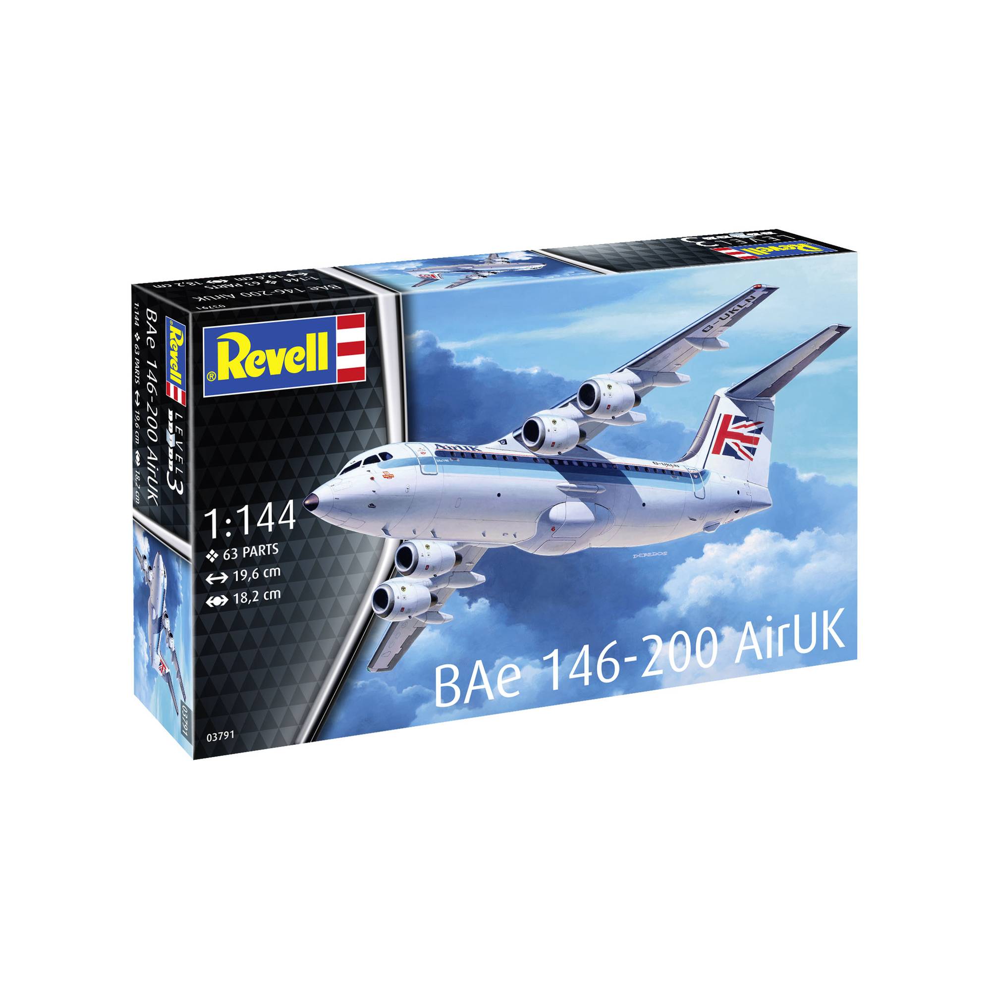 Revell BAe 146-200 Air UK Model Kit 1:144
