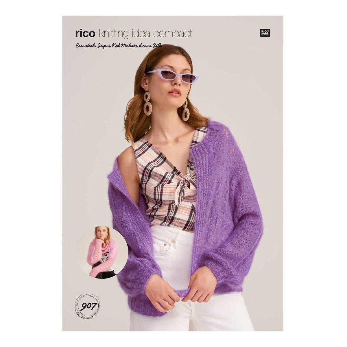 Rico Super Kid Mohair Cardigan Digital Pattern 907