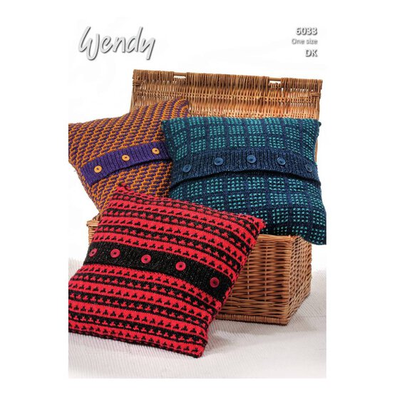 Wendy Pixile DK Two Tone Cushions Digital Pattern 6033