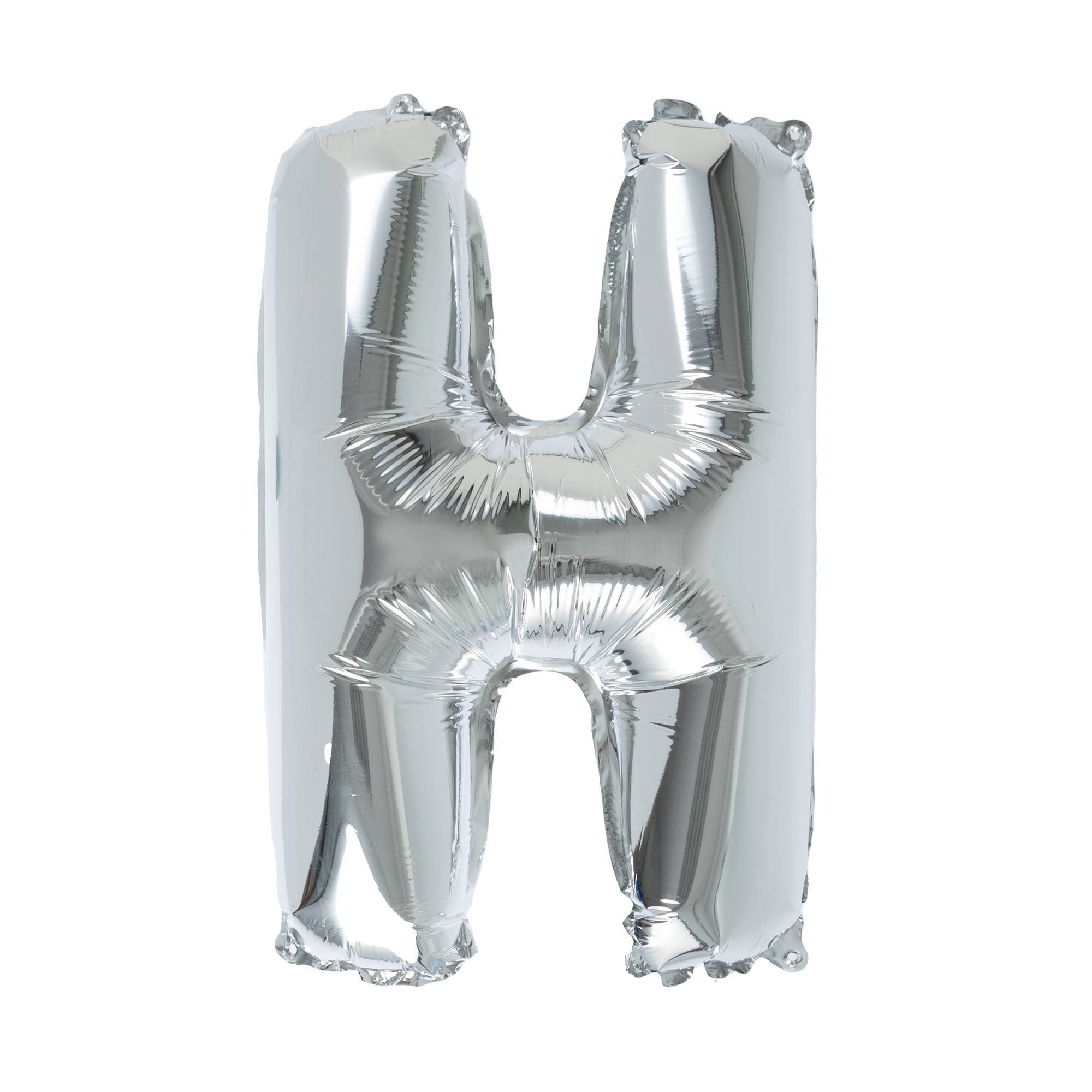 Silver Foil Letter H Balloon