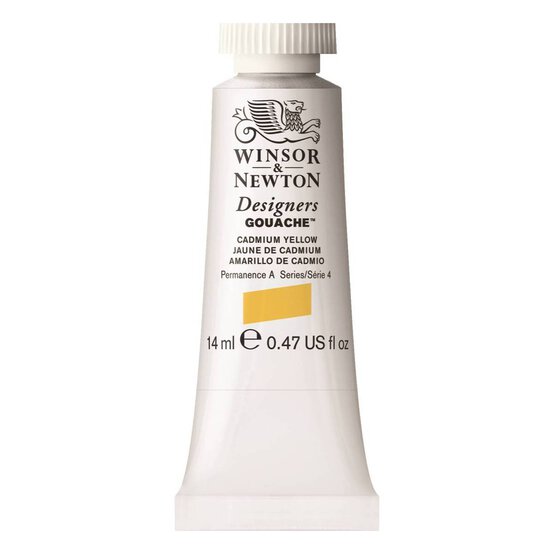 Winsor & Newton Cadmium Yellow Gouache Tube 14ml