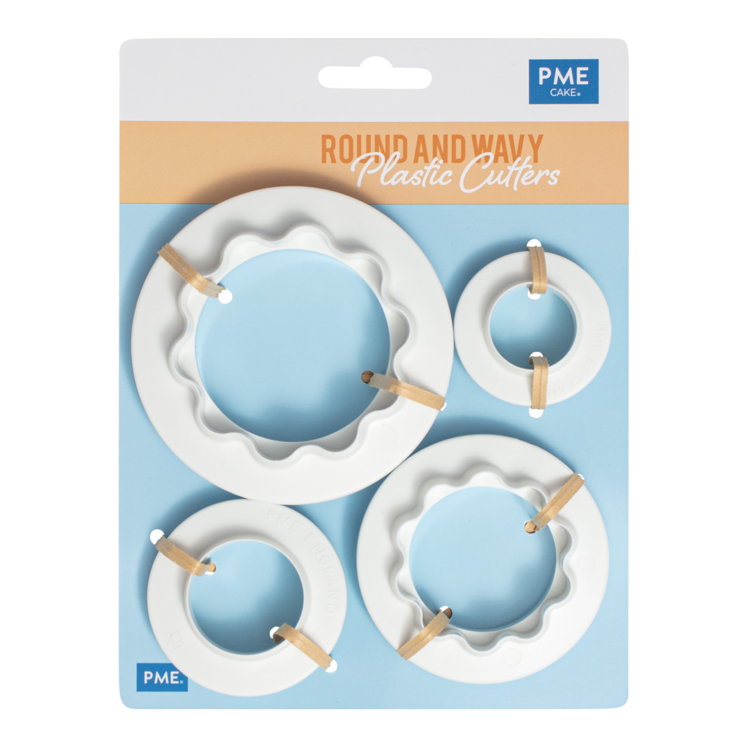 PME Round and Wavy Edge Cutters Set of 4