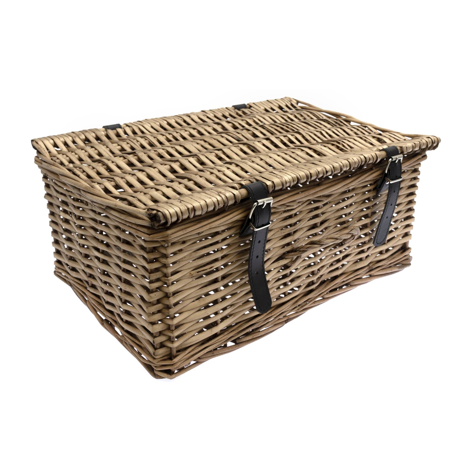 Wicker Hamper Basket 42cm x 28cm x 18cm
