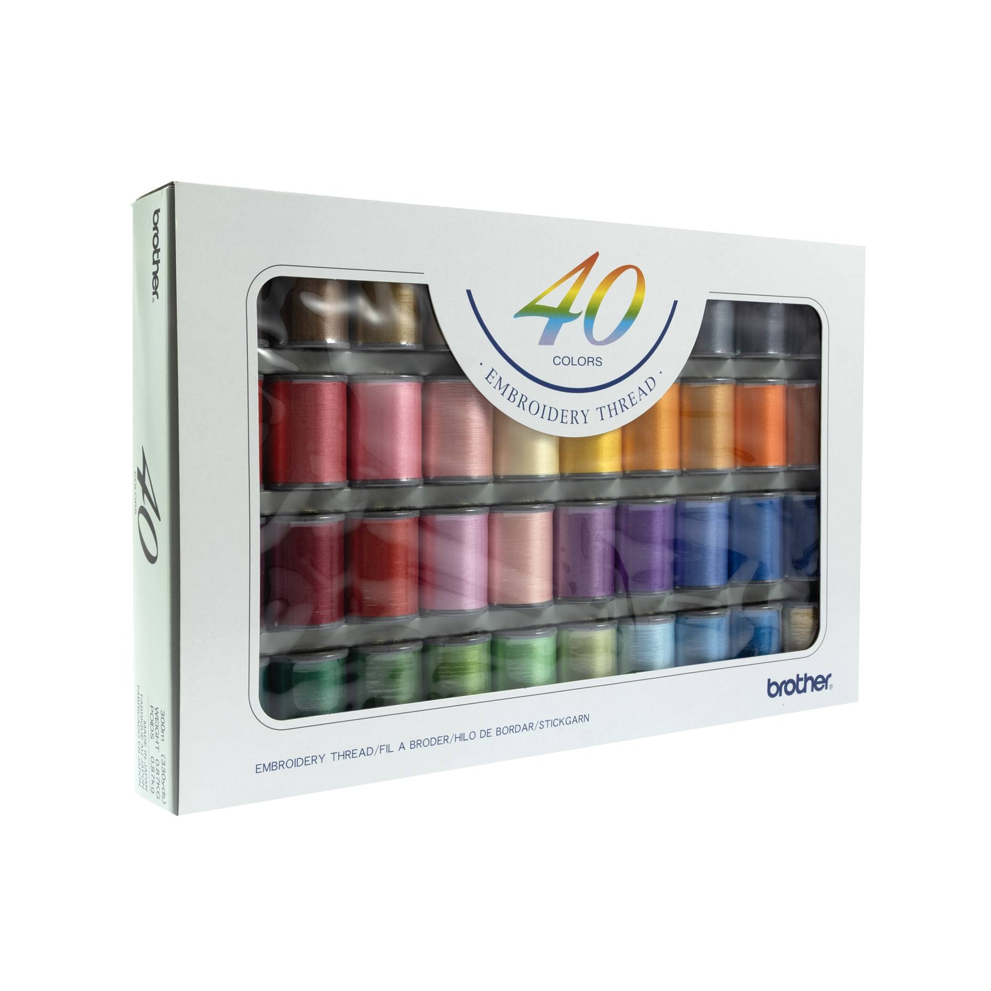 Brother Embroidery Thread 40 Colours