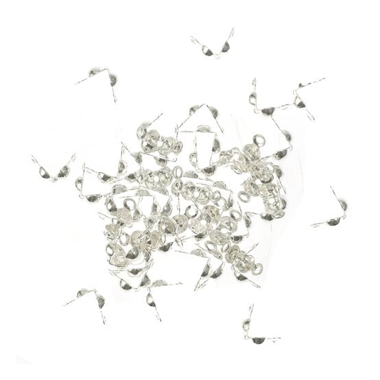 Silver Plated Calottes 7mm 50 Pack