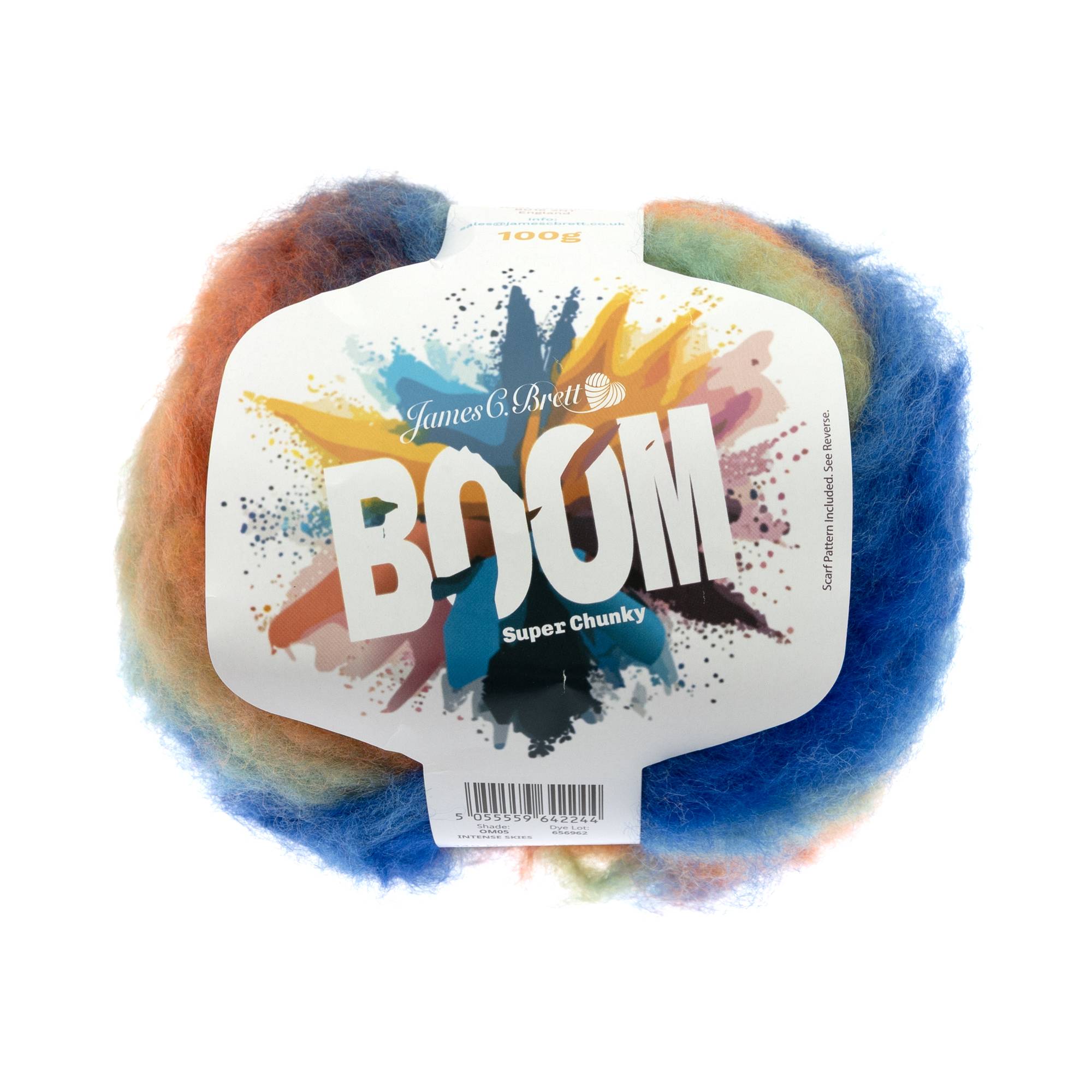 James C Brett Intense Skies Boom Super Chunky 100g