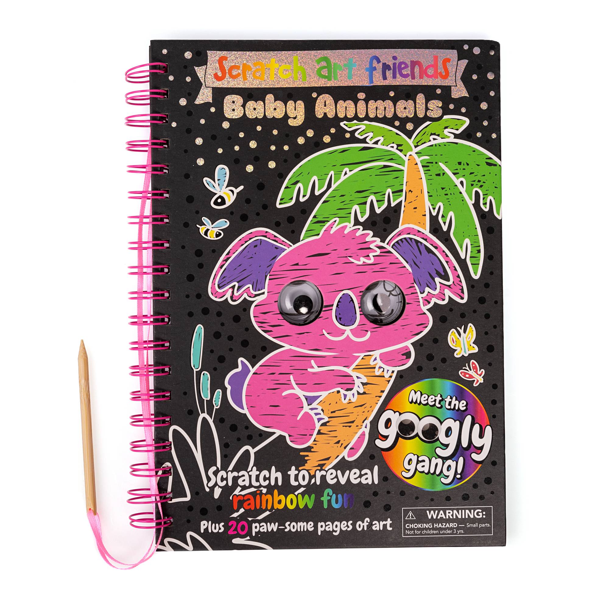 Scratch Art Baby Animal Friends