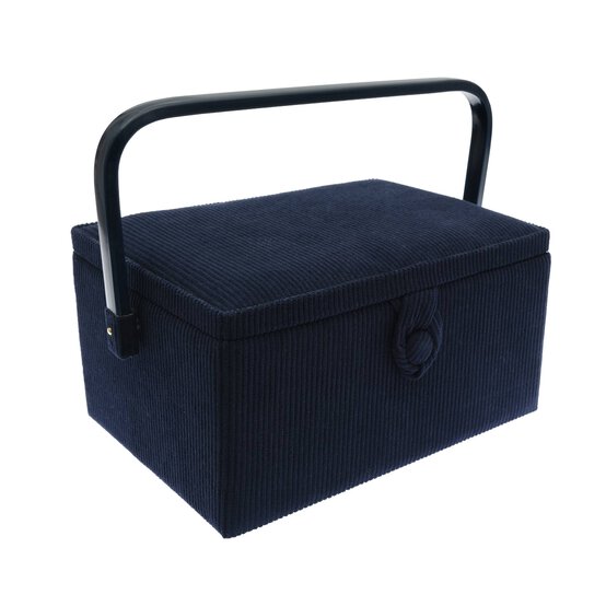 Navy Medium Sewing Box