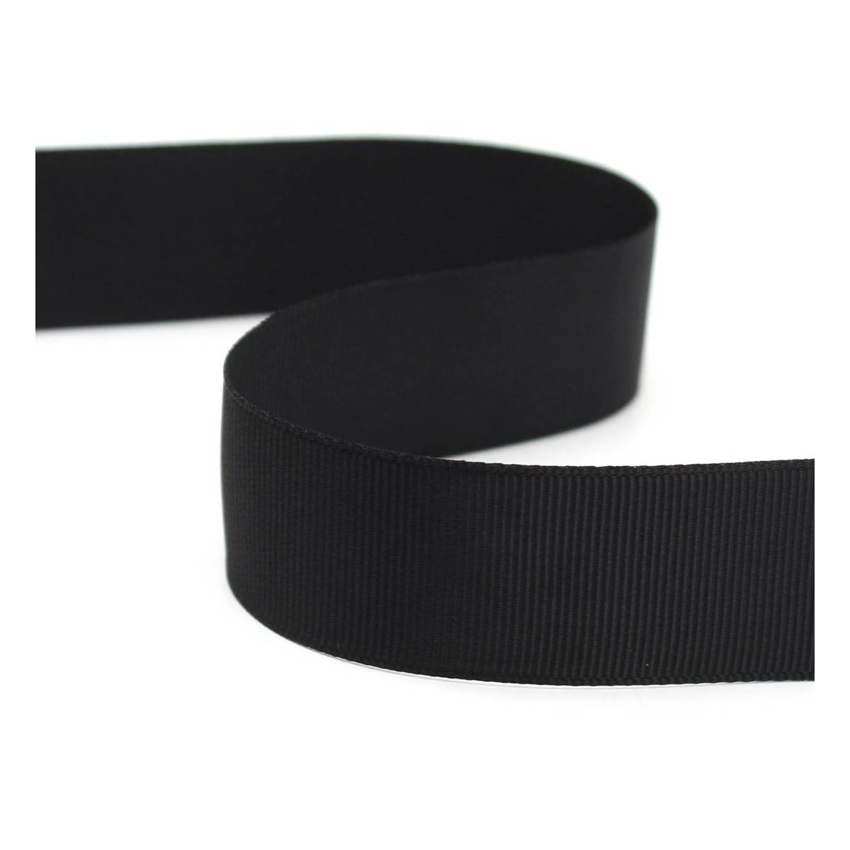 Black Grosgrain Ribbon 25mm x 5m