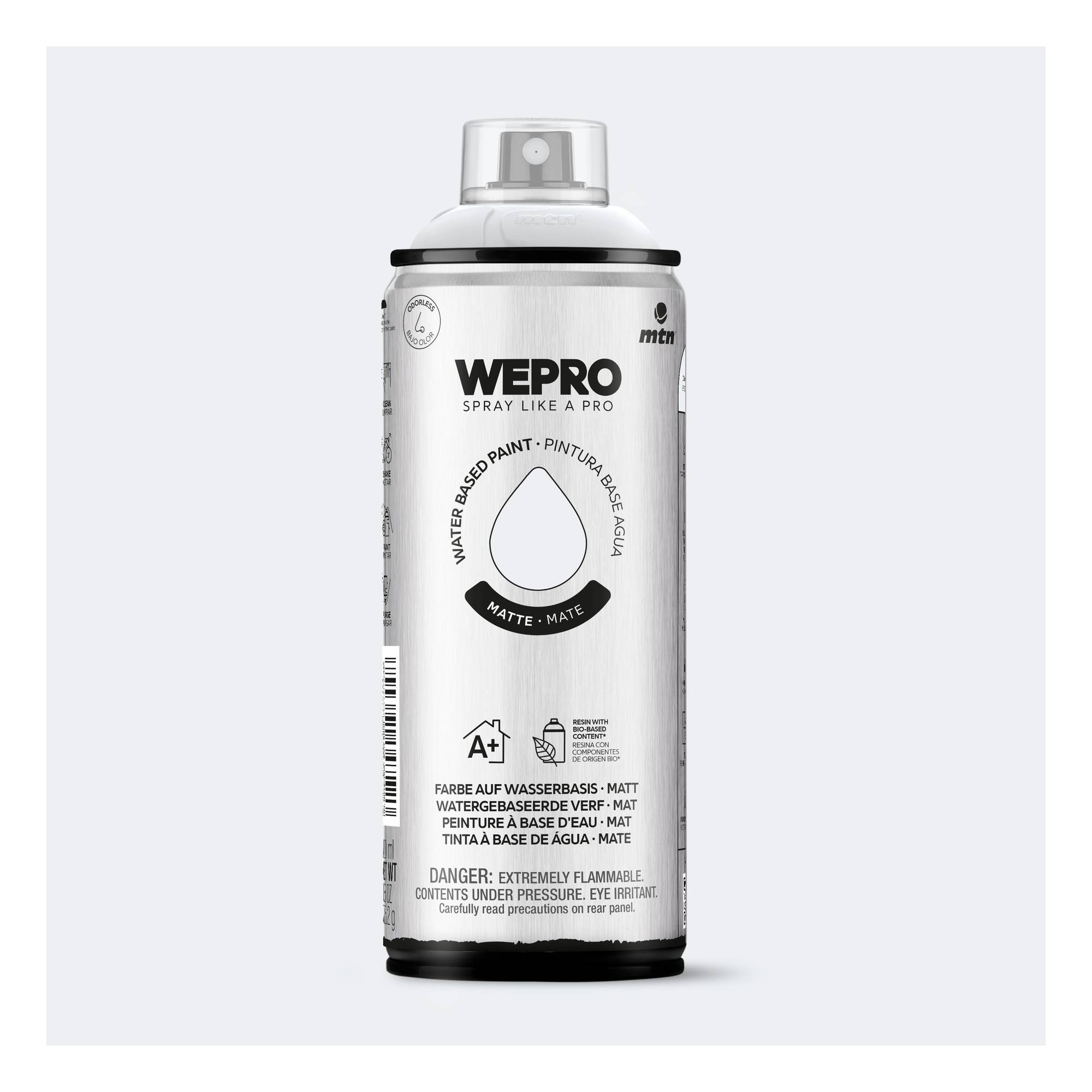 MTN WEPRO Dolomiti Grey Matte Water-Based Spray Paint 400ml