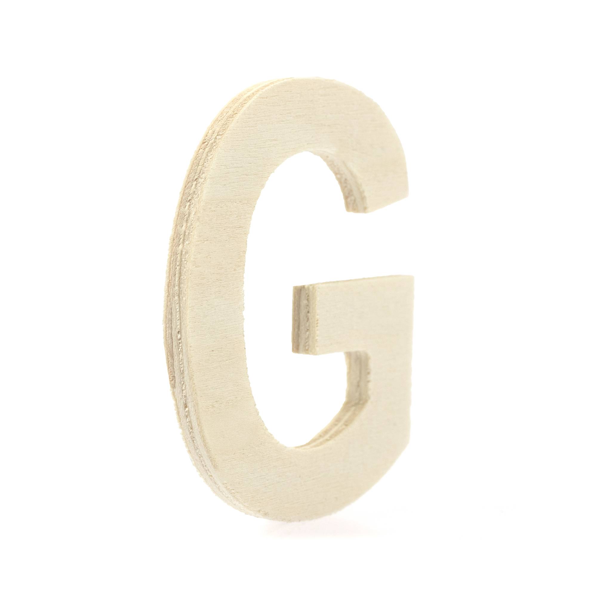 Small Wooden Letter G 6.5cm