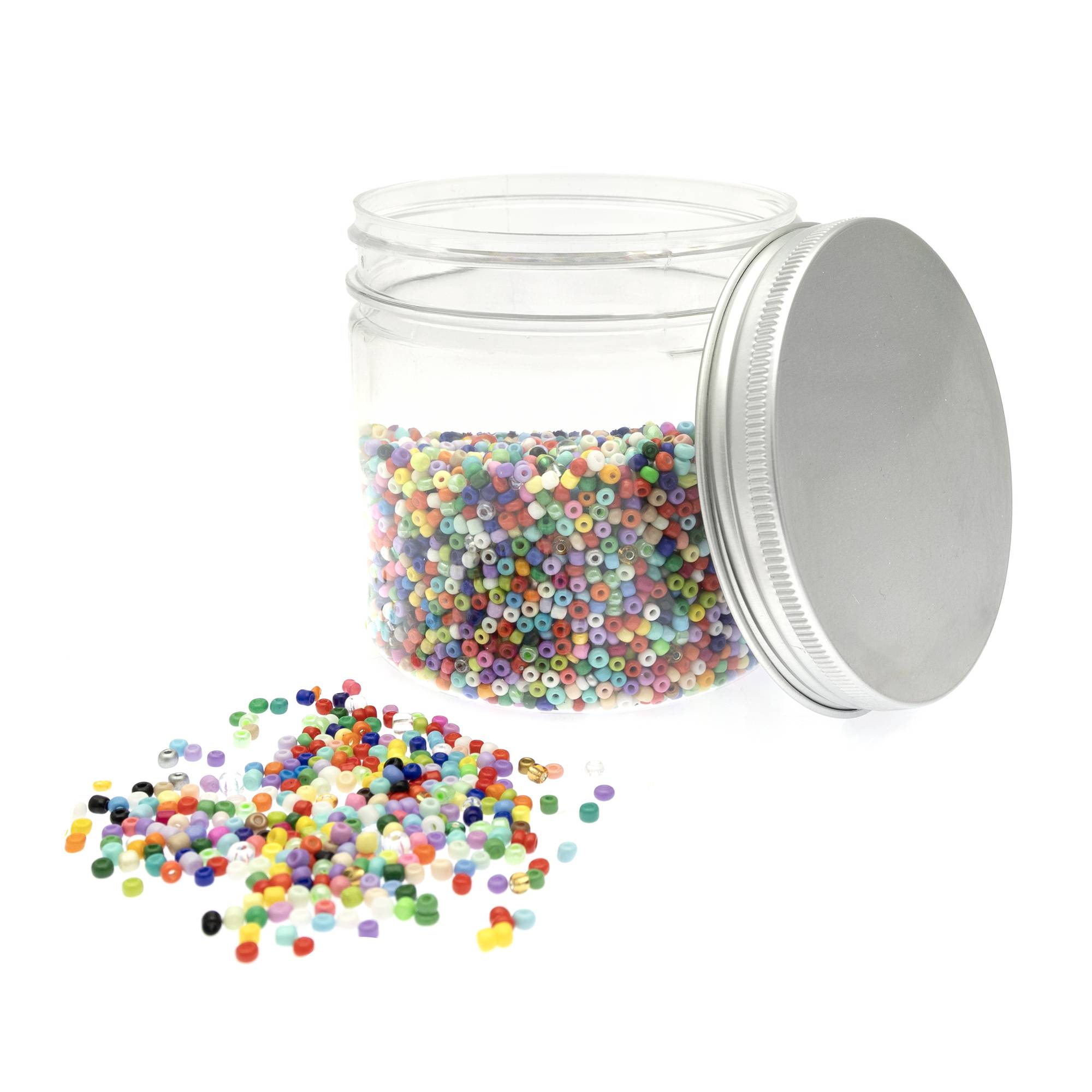 Small Round Coloured Beads Tub