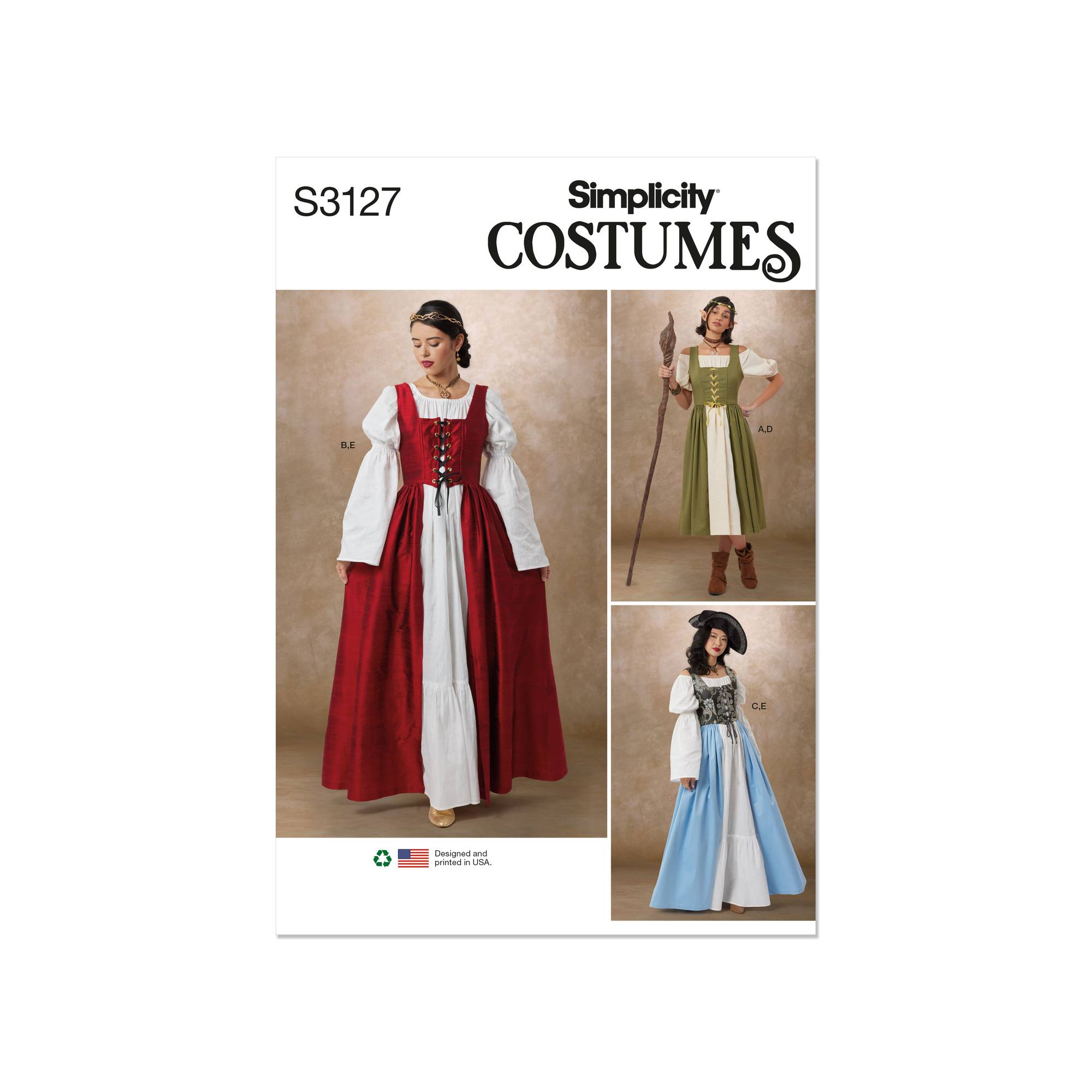 Simplicity Women’s Costume Sewing Pattern S3127 (8-16)