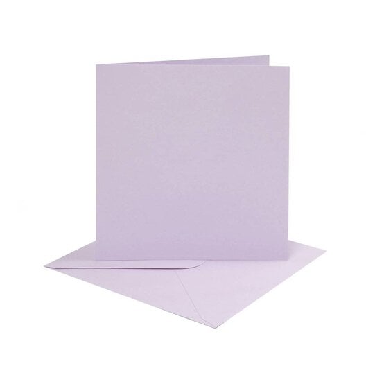 Lilac Cards6 x 6 Inches 4 Pack