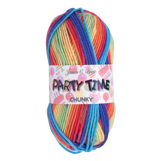 James C Brett PT4 Party Time Chunky Yarn 100g