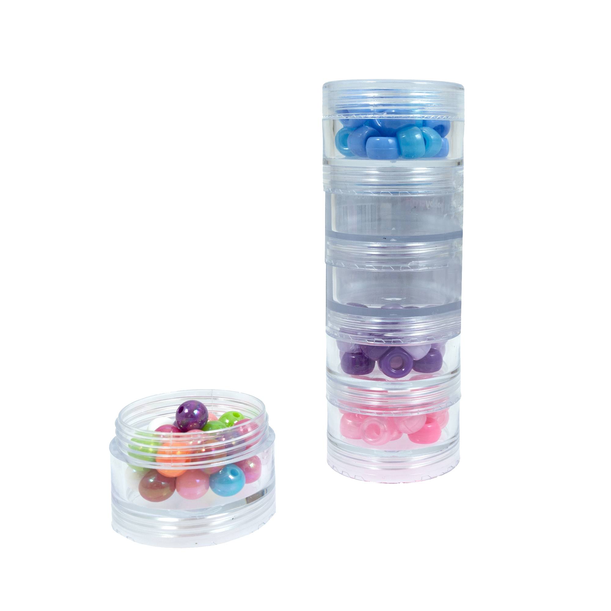 Clear Stackable Containers 40mm 6 Pack