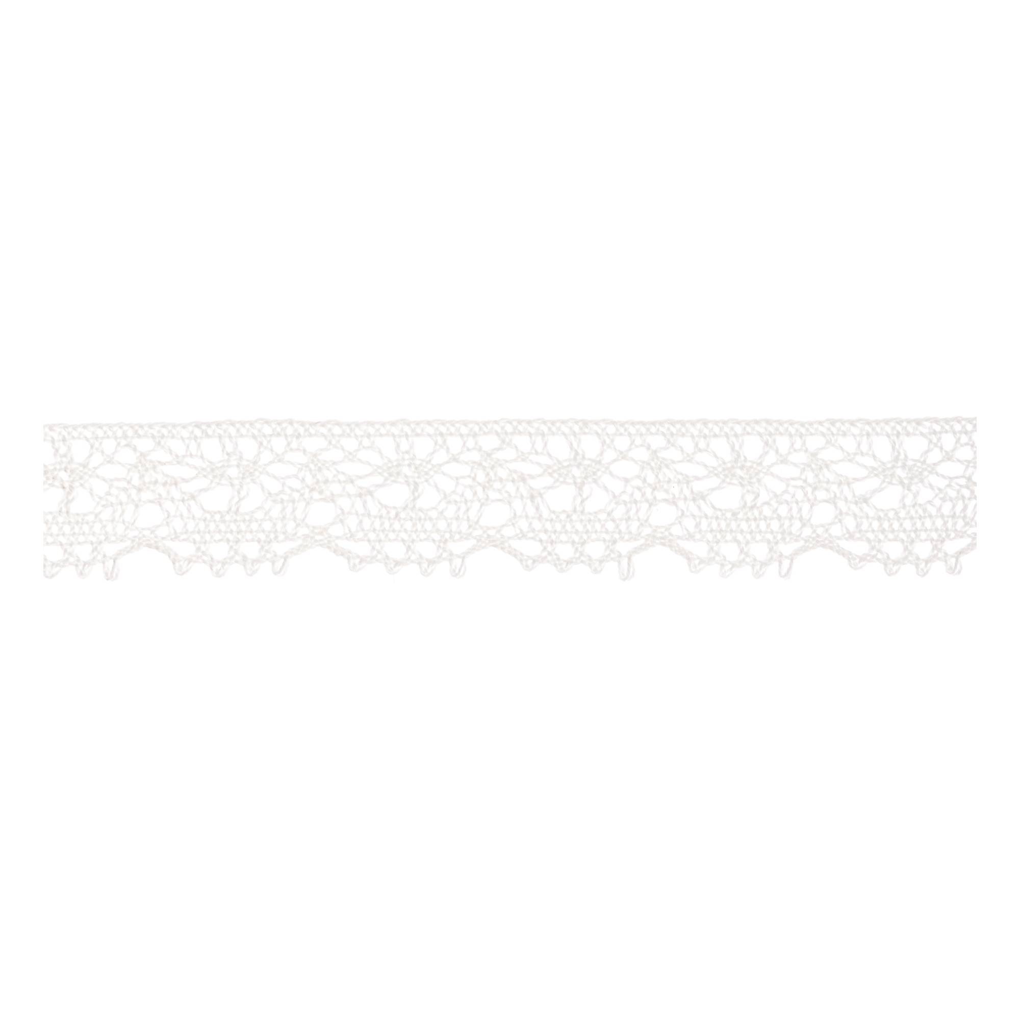 White 20mm Cotton Lace Trim by the Metre