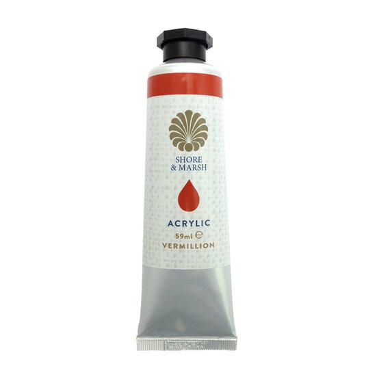 Shore & Marsh Vermillion Acrylic Paint 59ml