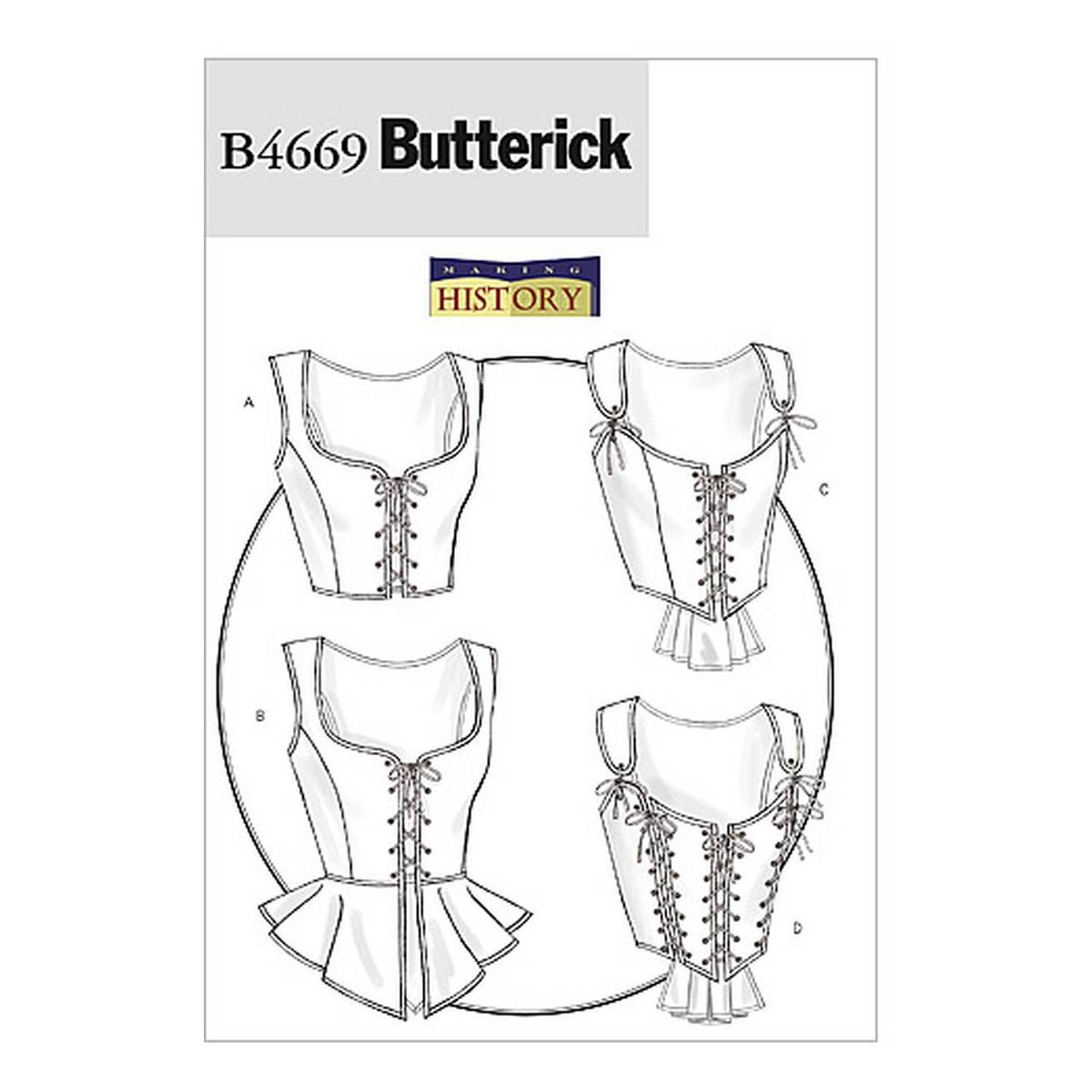 Butterick Women’s Corset Sewing Pattern B4669 (14-20)